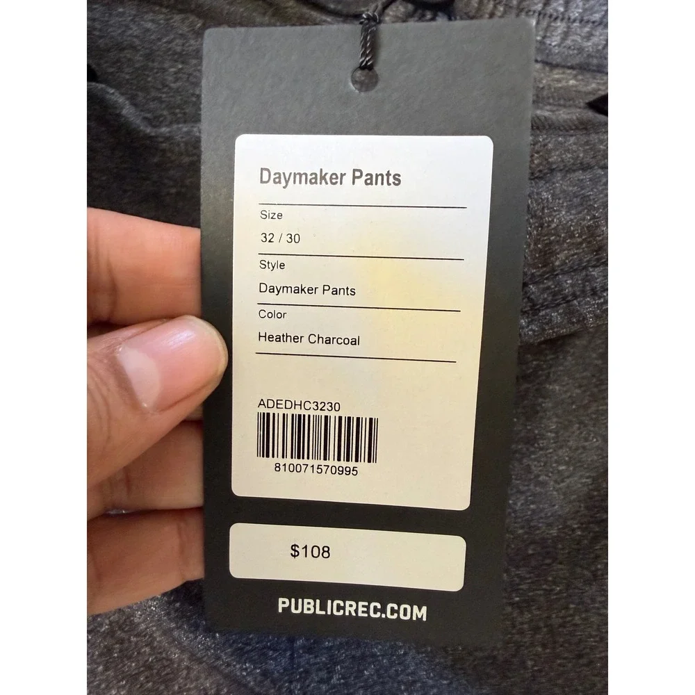 Public Rec Mens Daymaker Pants & All Day Every Day Jogger Bundle 32x30 Navy Grey